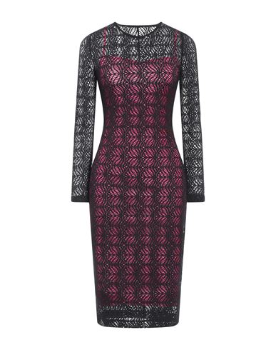 Versace Jeans Couture Sheer Long-sleeved Dress In Black