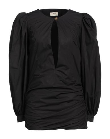 Akep Woman Mini Dress Black Size 6 Cotton