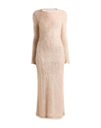 Rabanne Woman Maxi Dress Blush Size 6 Polyamide, Viscose In Neutral