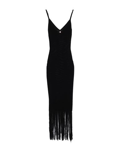 Elisabetta Franchi Woman Maxi Dress Black Size 8 Viscose, Polyamide In Black