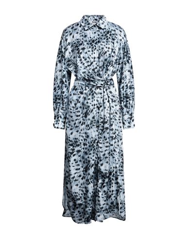 Shop Msgm Woman Midi Dress Sky Blue Size 4 Polyester