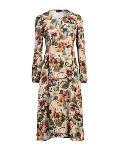 Shop Ottod'ame Woman Midi Dress Beige Size 6 Viscose