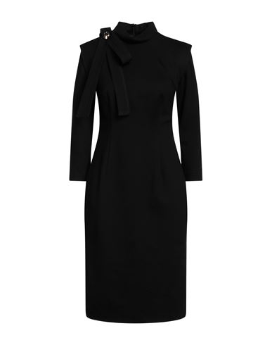 Camilla  Milano Camilla Milano Woman Midi Dress Black Size 6 Viscose, Nylon, Elastane, Polyester