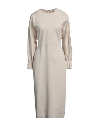 Meimeij Woman Midi Dress Off White Size 2 Viscose, Polyamide, Elastane In Off White