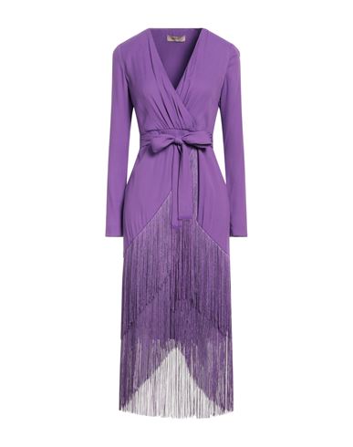 Vestido midi Mujer Morado 34,36,38 Mujer