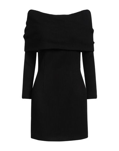 Shop Nineminutes Woman Mini Dress Black Size 6 Viscose, Polyamide, Polyester