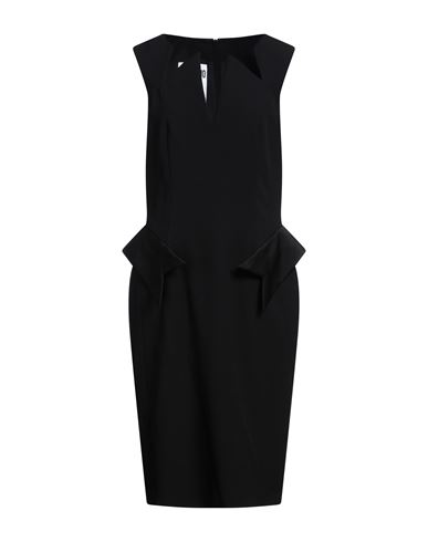 Moschino Woman Midi Dress Black Size 10 Acetate, Viscose