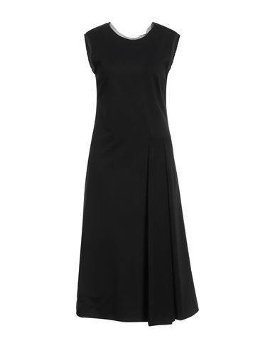 Shop Maison Laviniaturra Woman Midi Dress Black Size 10 Viscose, Nylon, Elastane