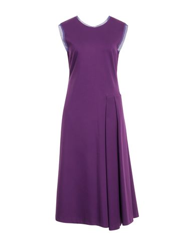 Shop Maison Laviniaturra Woman Midi Dress Purple Size 10 Viscose, Nylon, Elastane