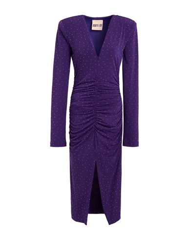Aniye By Woman Midi Dress Purple Size 8 Polyester, Elastane
