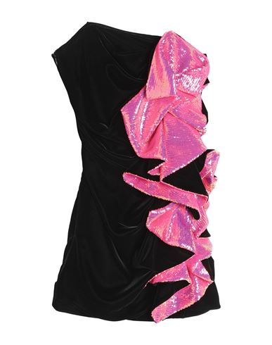 Shop Alexandre Vauthier Woman Mini Dress Black Size 4 Rayon, Cupro, Polyester, Elastane
