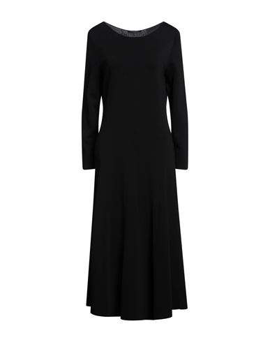 Shop Marina Rinaldi Woman Midi Dress Black Size S Viscose, Polyacrylic