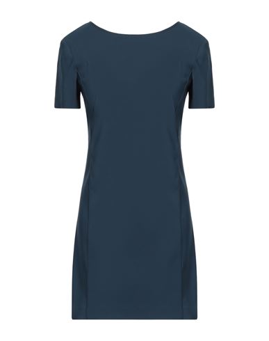 PATRIZIA PEPE PATRIZIA PEPE WOMAN MINI DRESS DEEP TEAL SIZE 10 POLYESTER, ELASTANE 