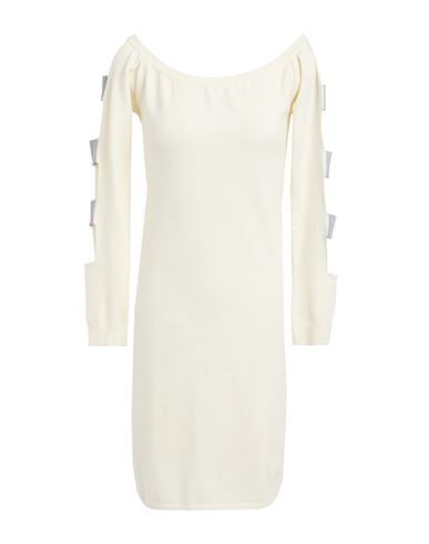 Gaelle Paris Gaëlle Paris Noir Woman Mini Dress Cream Size 3 Viscose, Polyester, Polyamide