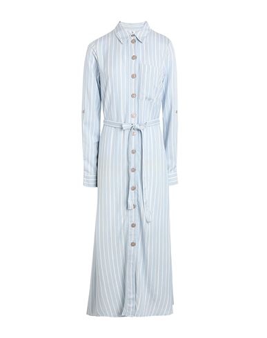 Vero Moda Woman Midi Dress Sky Blue Size Xl Livaeco By Birla Cellulose, Cotton, Linen