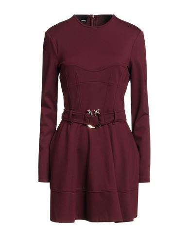 Pinko Woman Mini Dress Plum Size 8 Viscose, Polyamide, Elastane In Purple