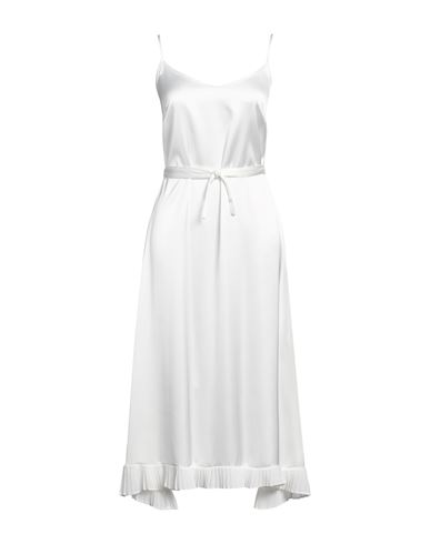 Liu •jo Woman Midi Dress White Size 2 Polyester