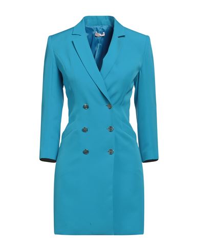 Liu •jo Woman Mini Dress Azure Size 2 Polyester, Elastane In Blue