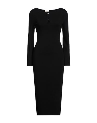 Midi-Kleid Damen Schwarz L,M,S Damen