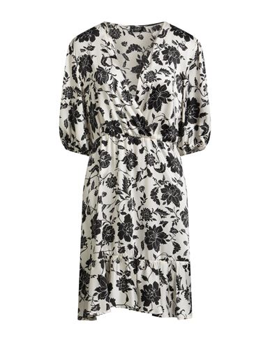 Liu •jo Woman Mini Dress Black Size 10 Polyester In Multi