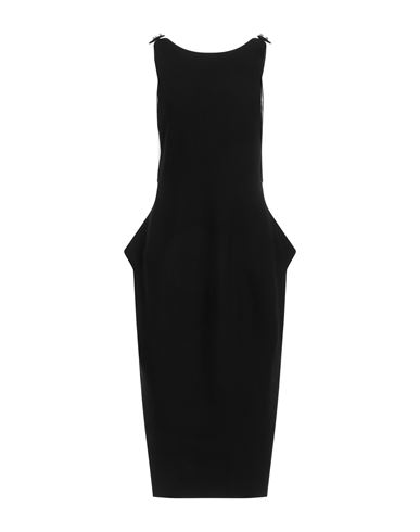 PHILOSOPHY DI LORENZO SERAFINI PHILOSOPHY DI LORENZO SERAFINI WOMAN MIDI DRESS BLACK SIZE 6 VISCOSE, POLYESTER 
