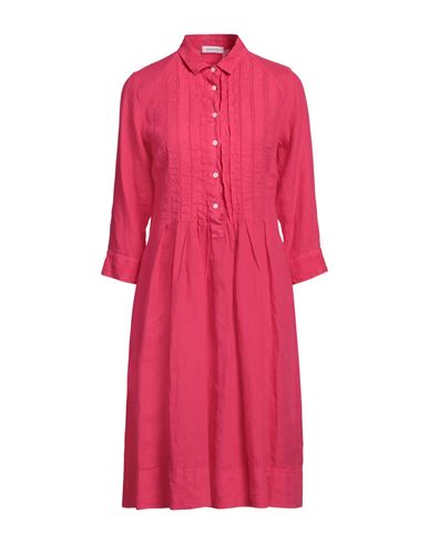 Rosso35 Woman Mini Dress Fuchsia Size 10 Linen In Pink
