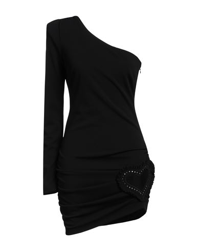 Aniye By Woman Mini Dress Black Size 8 Polyester, Elastane In Burgundy