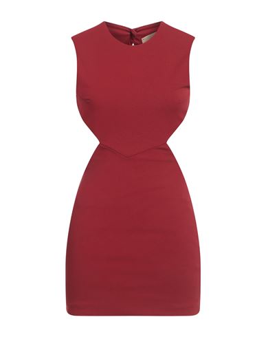 Aniye By Woman Mini Dress Burgundy Size 6 Polyester, Elastane In Red