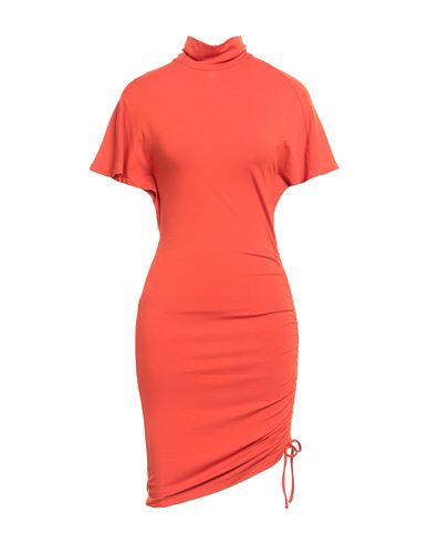 Shop Isabel Marant Étoile Marant Étoile Woman Mini Dress Orange Size 6 Viscose, Elastane