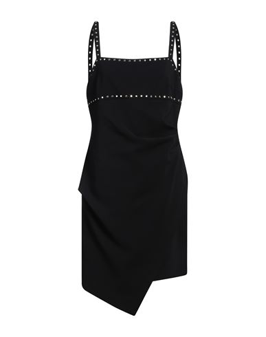 Pinko Woman Mini Dress Black Size 10 Polyester, Elastane, Aluminum