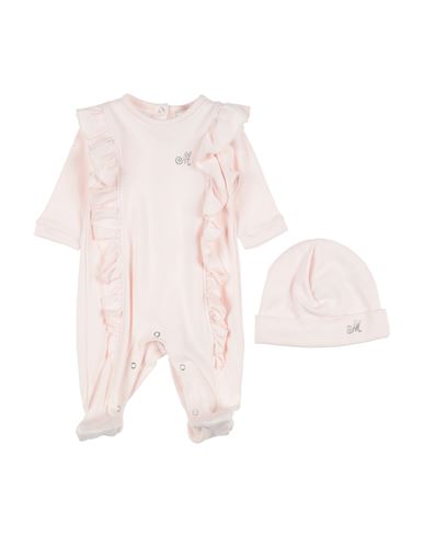 MONNALISA MONNALISA NEWBORN GIRL BABY ACCESSORIES SET LIGHT PINK SIZE 3 COTTON 