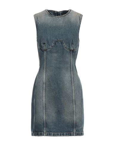 Givenchy Woman Mini Dress Blue Size 12 Cotton