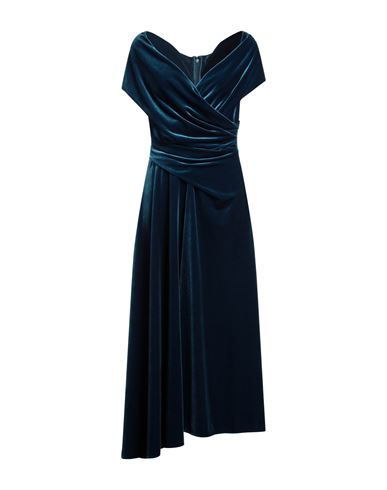 Talbot Runhof Woman Maxi Dress Deep Jade Size 8 Polyester, Elastane In Blue