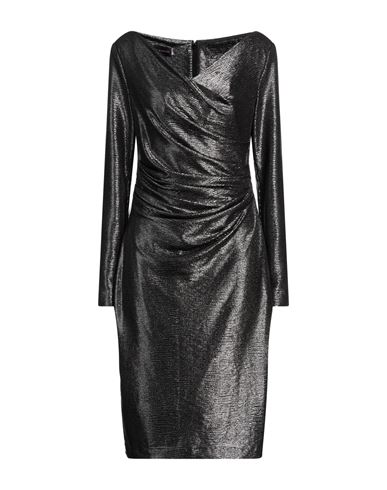 Talbot Runhof Woman Midi Dress Steel Grey Size 10 Polyester, Elastane In Black