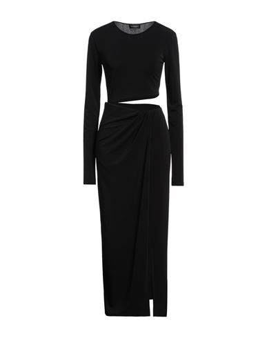 The Andamane Woman Maxi Dress Black Size 4 Polyester, Elastane, Polyamide