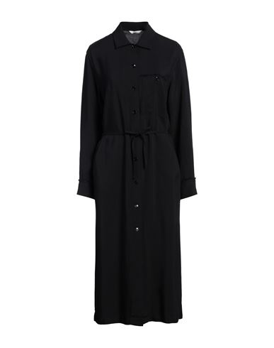 Barena Venezia Barena Woman Midi Dress Midnight Blue Size 8 Acetate, Viscose In Black