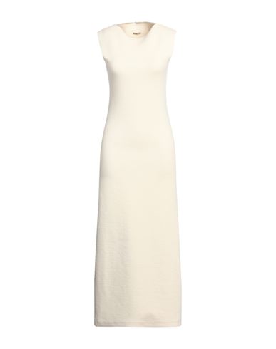 Barena Venezia Barena Woman Maxi Dress Cream Size 4 Virgin Wool, Polyamide In White