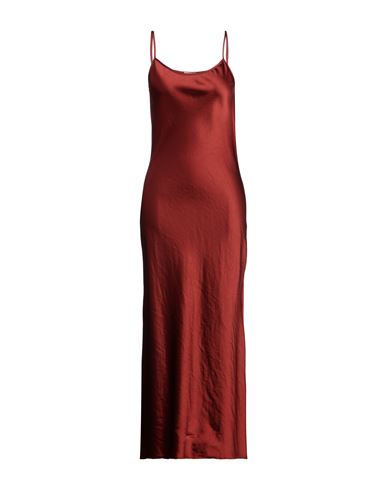 Barena Venezia Barena Woman Maxi Dress Rust Size 8 Acetate, Polyamide, Elastane In Gold