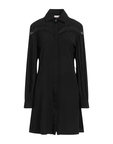 Liu •jo Woman Mini Dress Black Size 12 Polyester In Black