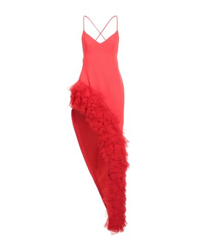 David Koma Woman Mini Dress Red Size 6 Virgin Wool, Polyamide