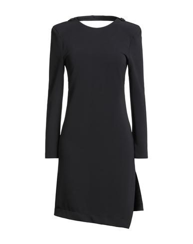 Kaos Woman Mini Dress Black Size 4 Polyester, Elastane In Black
