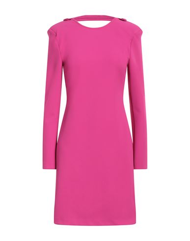 Kaos Woman Mini Dress Fuchsia Size 2 Polyester, Elastane In Pink
