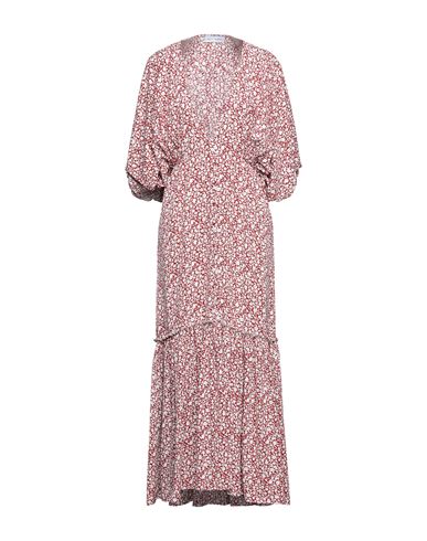 Weili Zheng Woman Maxi Dress Red Size M Polyester In Multi
