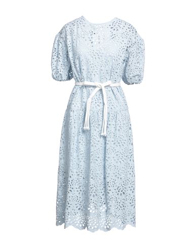 Woman Mini dress Blue Size L Cotton