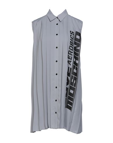 Love Moschino Woman Mini Dress Grey Size 6 Polyester In Gray