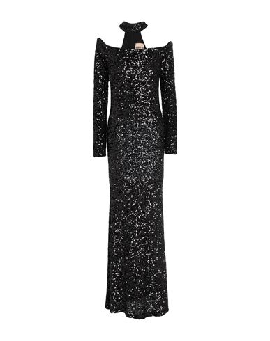 Aniye By Woman Maxi Dress Black Size 8 Polyester, Elastane In Black