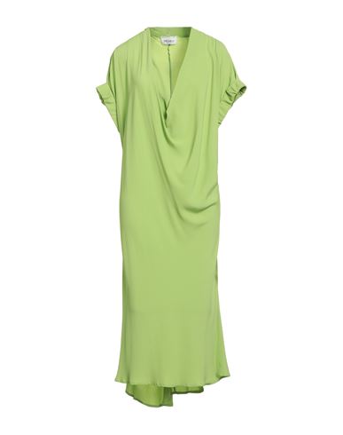 Meimeij Woman Midi Dress Light Green Size 8 Acetate, Silk In Multi