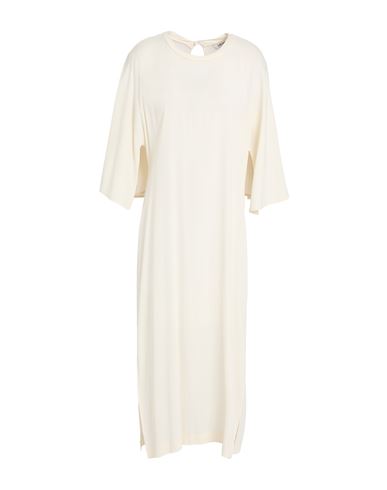 Meimeij Woman Midi Dress Cream Size 10 Acetate, Viscose, Elastane In Neutral