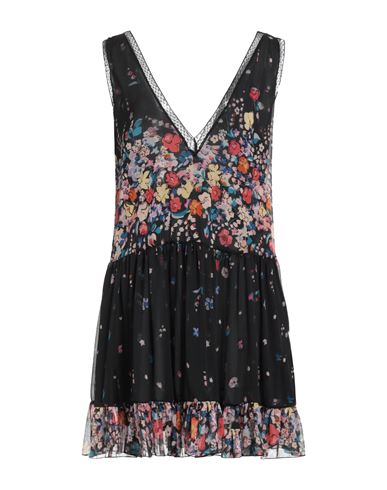 Meimeij Woman Mini Dress Black Size 4 Polyester, Polyamide In Black