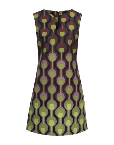 Maliparmi Malìparmi Woman Mini Dress Acid Green Size 8 Polyester, Elastane In Burgundy